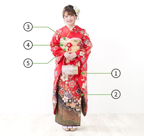成人式 振袖5点セット
